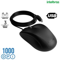 Mouse USB 1000Dpi MCI 10 Intelbras - Preto